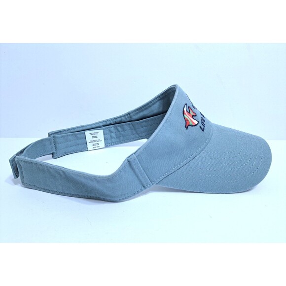 Life Is Good 3 Colorful Tropical Fish Visor Womens Blue Adjustable Beach Golf - Picture 5 of 7